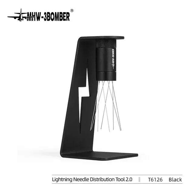 MHW-3BOMBER Espresso Coffee Stirrer With Magnetic Absorption Stand And 8 Needle Distribution Tool Version 2.0