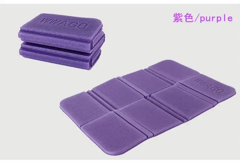 Foldable XPE foam outdoor mat by Simples Market, purple moistureproof picnic/camping seat cushion