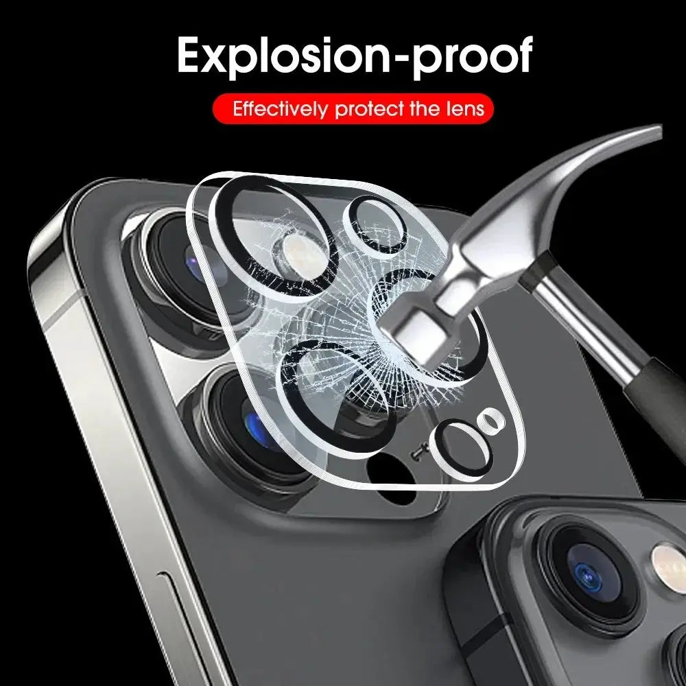 Simples Market HD back camera tempered glass lens protector for iPhone 13 Mini to 17 Pro Max, anti-scratch