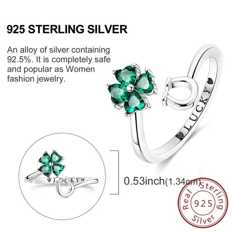 925 Sterling Silver Rings Bow Heart Star Sun Moon Zircon For Women Jewelry Birthday Anniversary Gifts