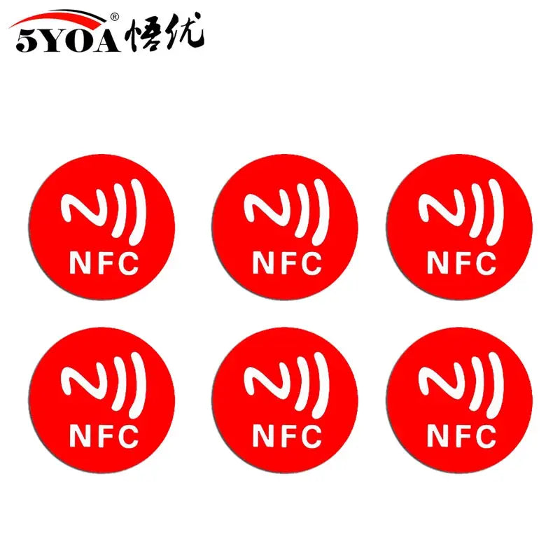 6 Pcs NFC Ntag213 Ntag215 Ntag216 Tags Sticker 13.56MHz Universal RFID Labels For Amiibo And More
