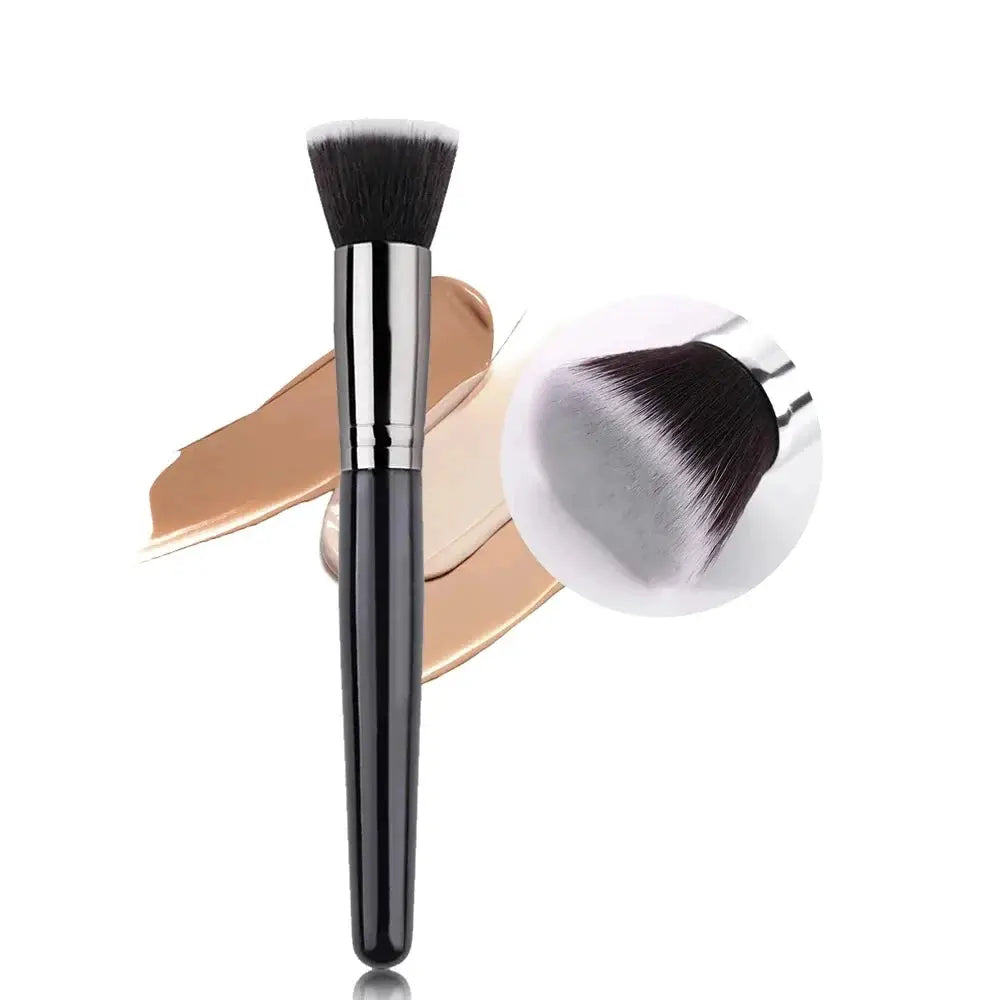 SilkLine Ultra Thin Foundation Brush For Precise Contour And Flawless Cream Makeup Blending