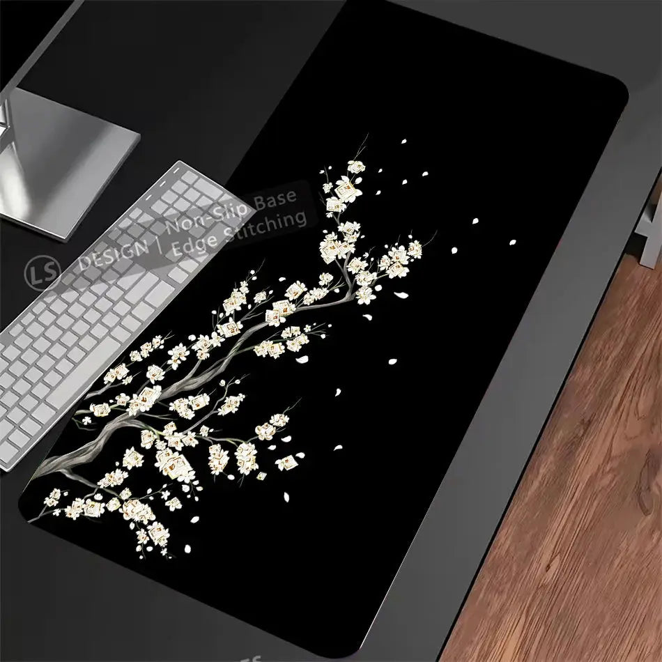 Japan Sakura Gaming Mouse Pad XXL Extra Large Cherry Blossom Design For Laptops Desks Office Keyboard