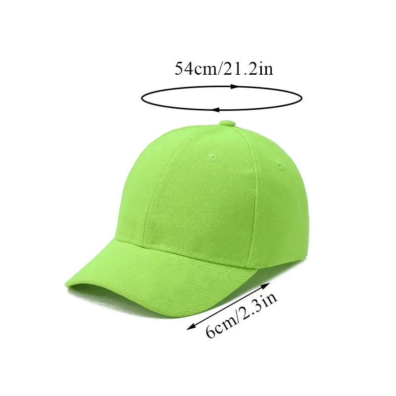 Summer Kids Baseball Cap Cotton Adjustable Unisex Sun Hat Snapback Hip Hop Style For Boys And Girls