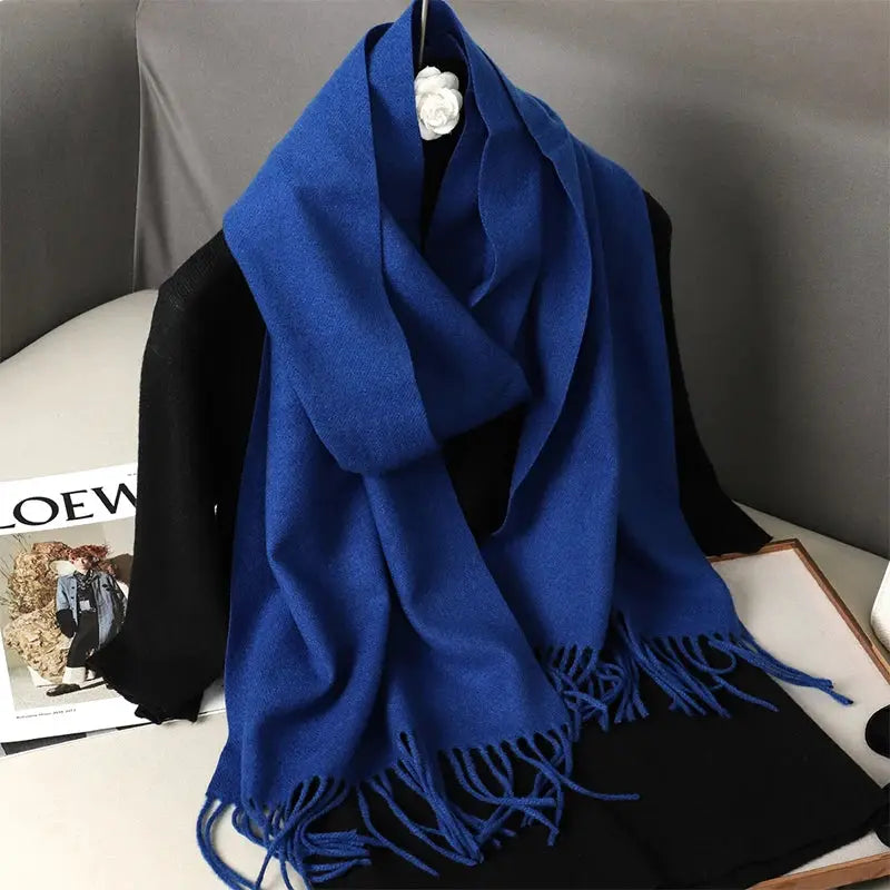 Brand 62 Womens Long Cashmere Blend Winter Scarf Hijab Shawl Wrap For Outdoor Warmth