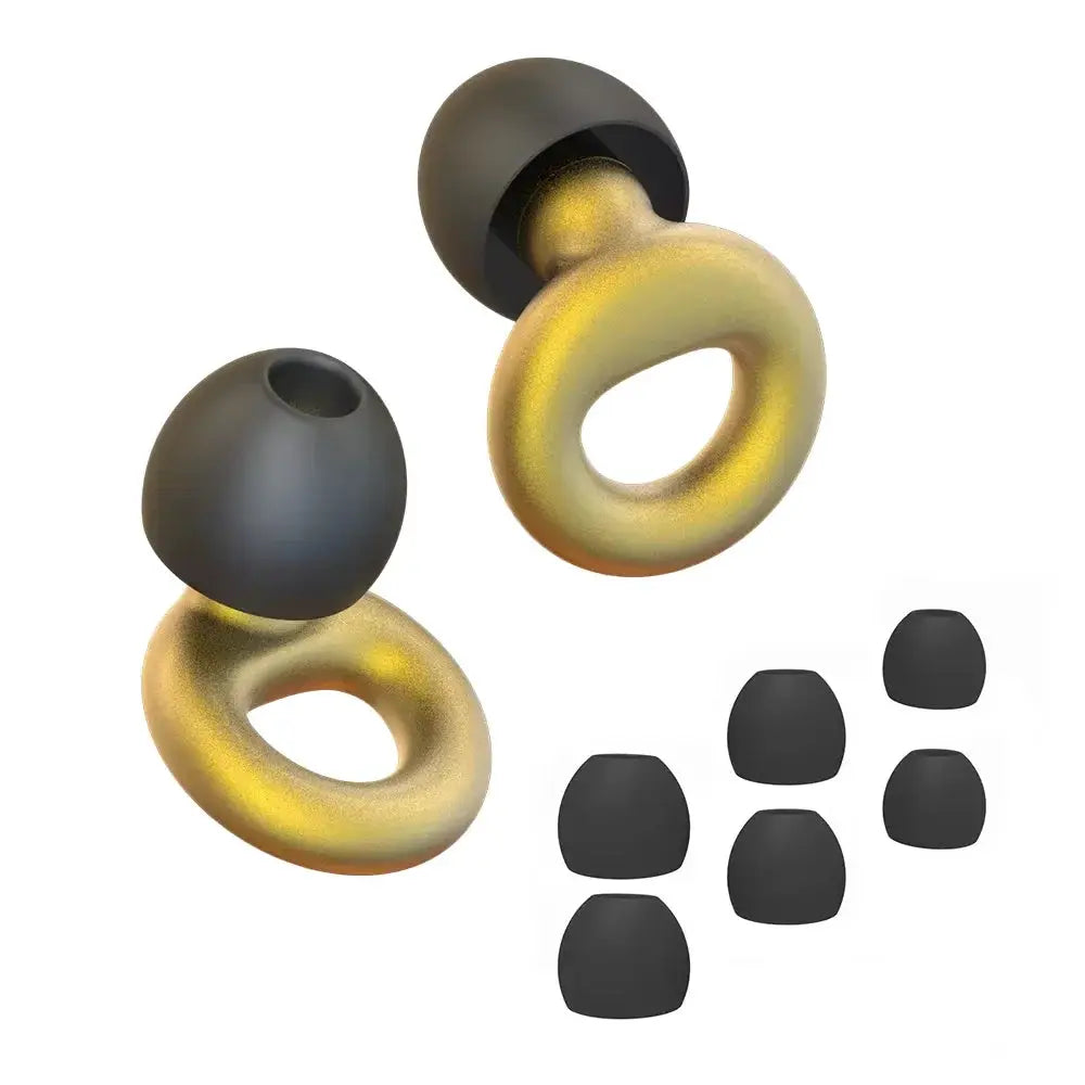HUAK Quiet Ear Plugs Noise Reduction Reusable Hearing Protection 8 Soft Silicone Ear Tips XS S M L Sleep Swim Work