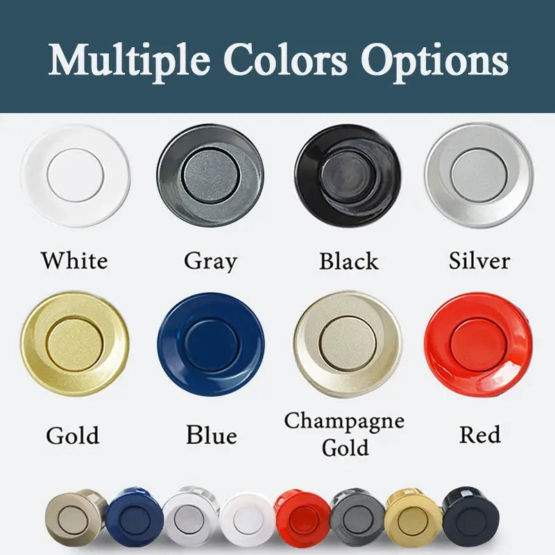 4-sensor car parking sensor kit with color options white, gray, black, silver, gold, blue, champagne gold, red
