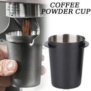 BaristaPro Stainless Steel Coffee Dosing Cup For Espresso Machines Ergonomic Precise Measuring For Consistent Brews