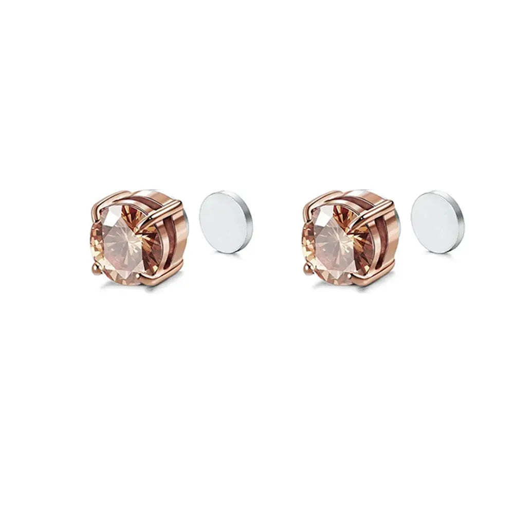 Crystal Magnetic Clip Earrings Non Piercing Fashion Jewelry For Men And Women Gift