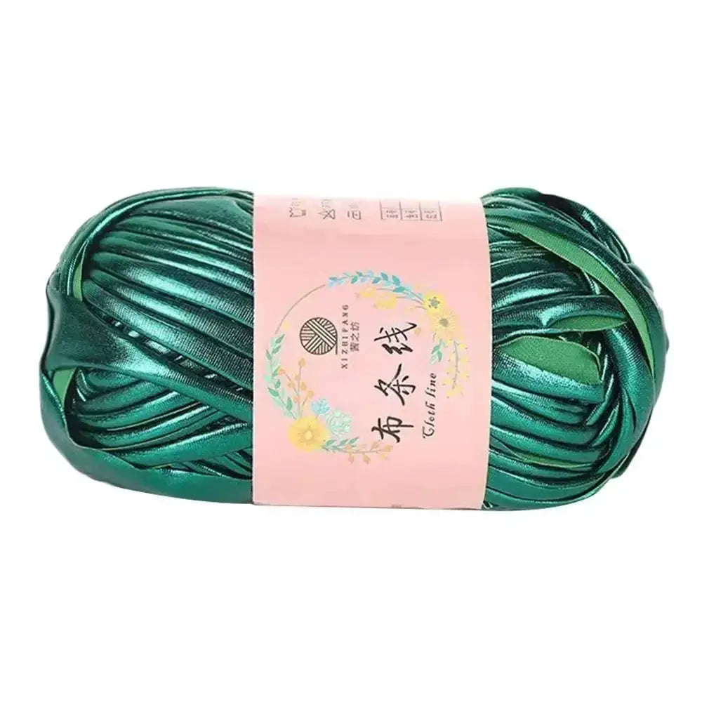 Imitation Leather Crochet Yarn With Magic Color Shine for DIY Sewing and Hand Knitting Ideal for Cushions and Home Decor