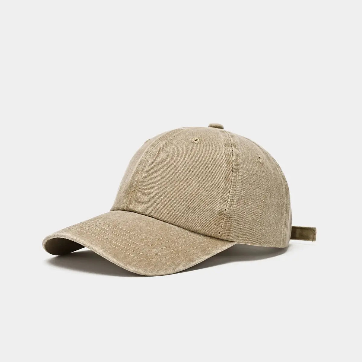 Sunscreen Water Washed Mens Baseball Cap Retro Distressed Duck Tongue Hat For Big Heads