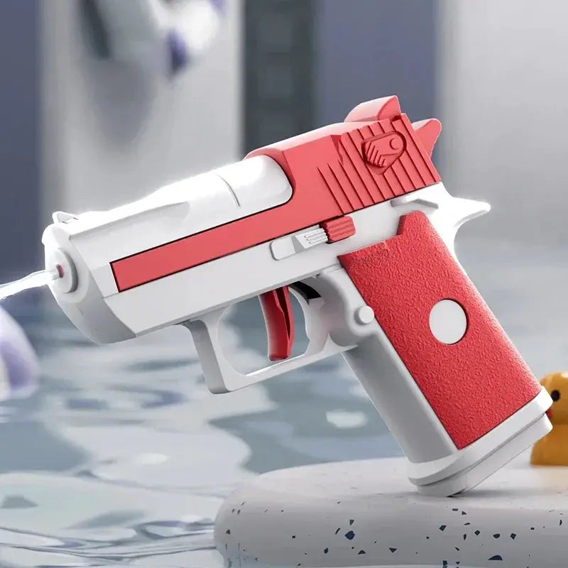 Mini Water Pistol Mechanical Continuous Firing Water Gun For Summer Pool Parties Outdoor Games