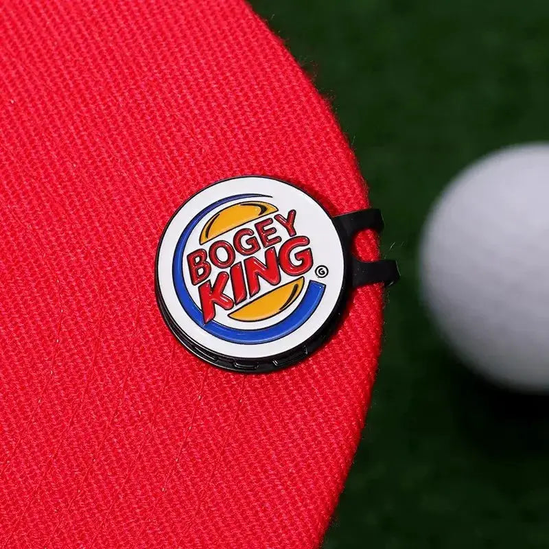 Bogey Ball King Magnetic Golf Hat Clip With Ball Marker Cap Clip For Golf Lovers