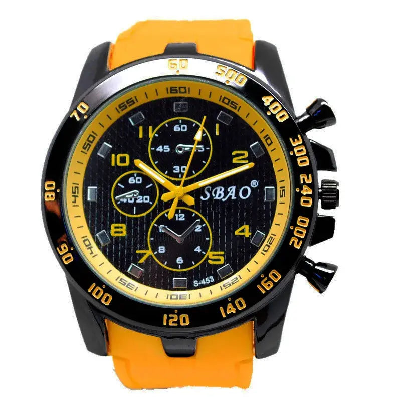 Luxury Brand Quartz Watch For Men With Silicone Strap Military Style 30ATM Waterproof Alloy Case Precision Timekeeping