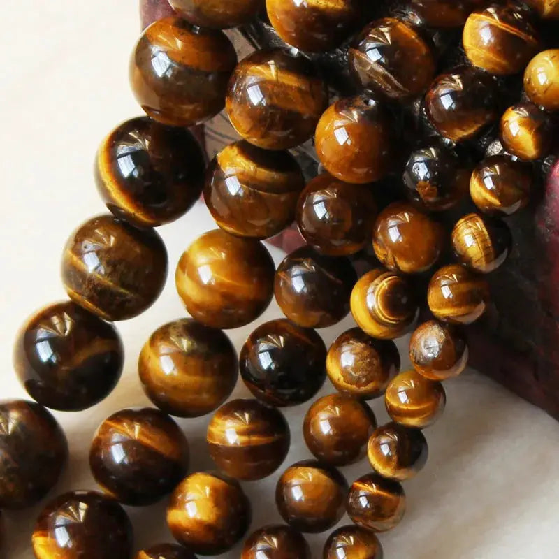 Natural Tiger Eye Round Stone Beads Assorted Sizes 4mm 6mm 8mm 10mm 12mm 14mm for Jewelry Making