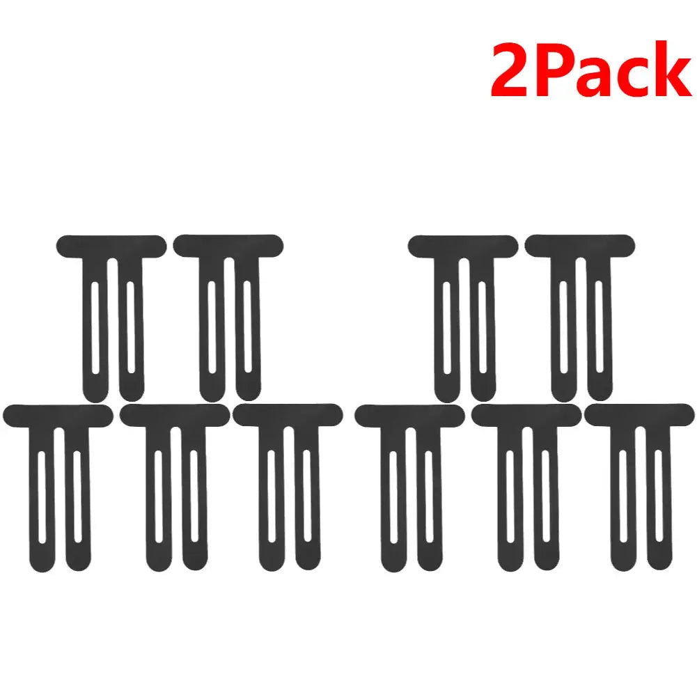 2-pack black kinesiology knee tape patches, precut elastic patches for knee and shoulder support, 5 pcs per pack