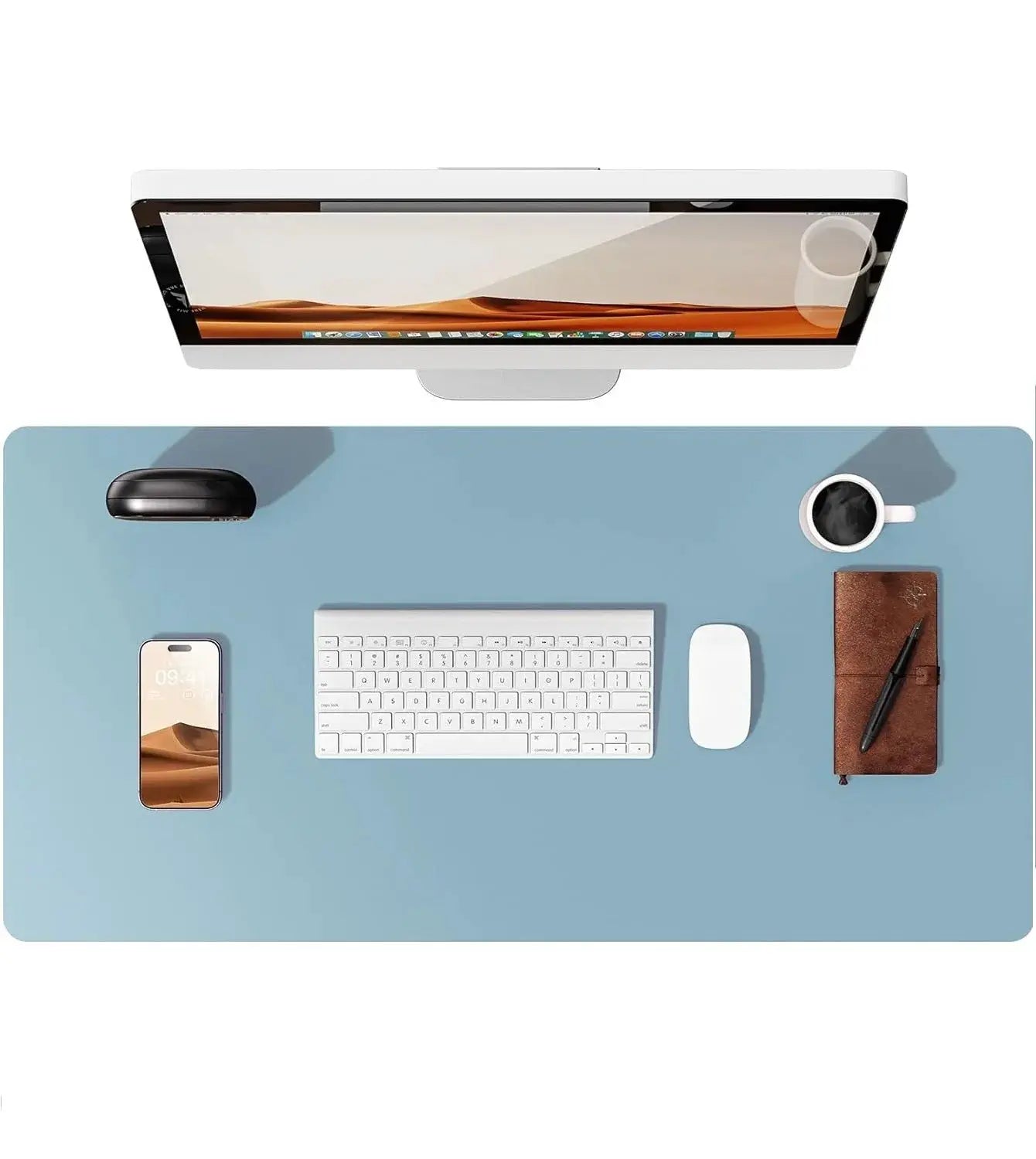Large PU Leather Desk Pad Mouse Pad For Office Non Slip Leather Desk Mat Laptop Desk Pad Protector
