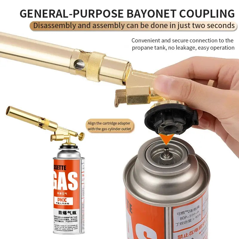 Resistland Flame Gun Butane Blowtorch With Auto Ignition Aluminum For Cooking Soldering Outdoor Use And Metal Melting