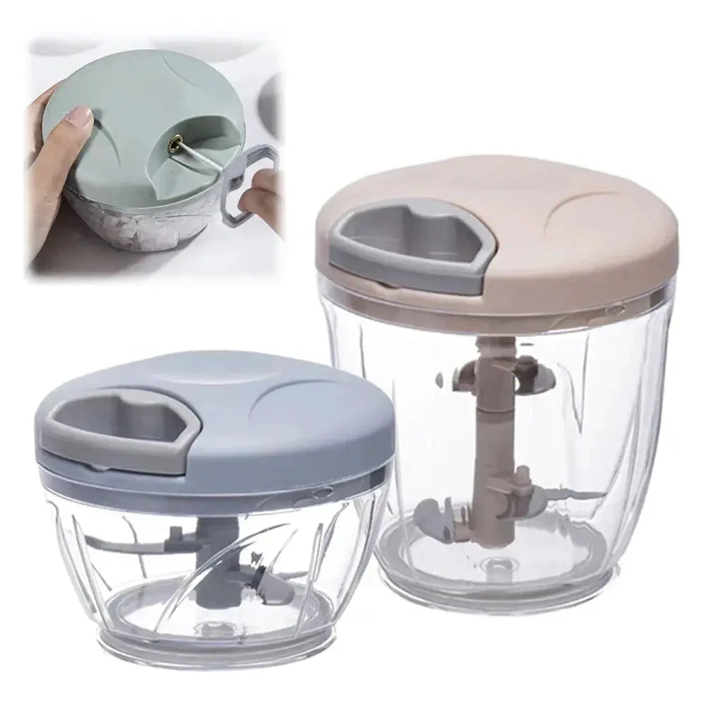 500 To 900ML Garlic Chopper Manual Rotate Vegetable Cutter Chopper Slicer Kitchen Gadget For Garlic And Vegetables