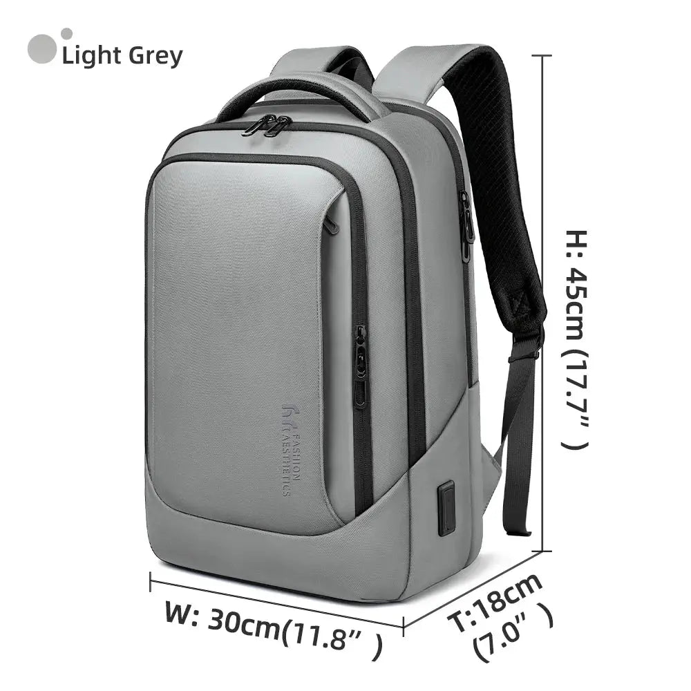 HK Men's Designer Laptop Bag Waterproof School Bags for College Boys Male Business Sports Travel Backpack Men With USB Charging - Simples Market