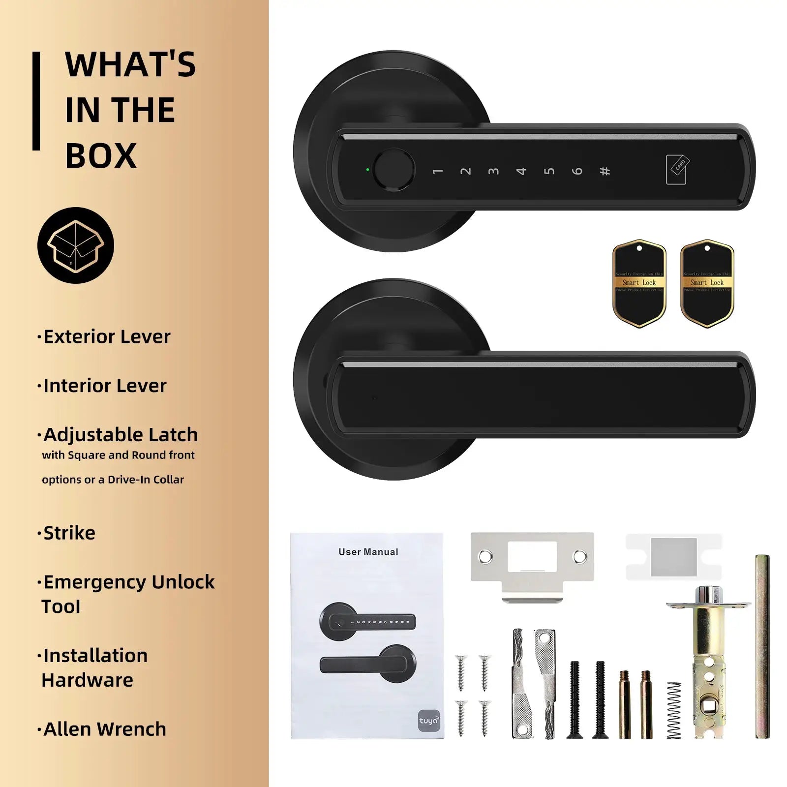 Viladepot D6 Smart Lock With Fingerprint App Control Door Lock And Electronic Touchscreen Keypad