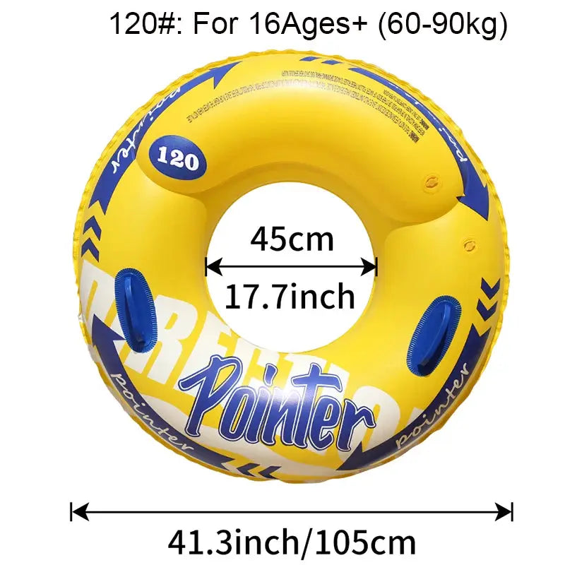 Double Balloon Inflatable Swimming Ring for Adults Beach Toys Pool Floaties Inner Tube Durable Comfort
