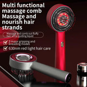 Electric Vibration Massage Comb With Red Light Therapy For Hair Growth Scalp Care Anti Hair Loss Liquid Oil Applicator