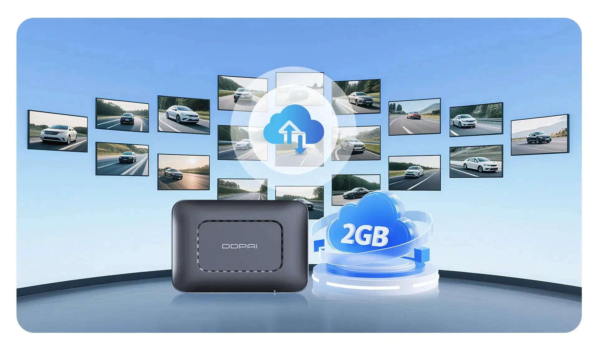 DDPAI Z60 Pro 4K dash cam, black front GPS car camera by Simples Market