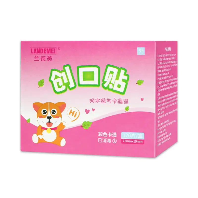 Cartoon Bandages For Kids 120 Pcs Breathable Transparent Waterproof Bandages Hemostatic Patch