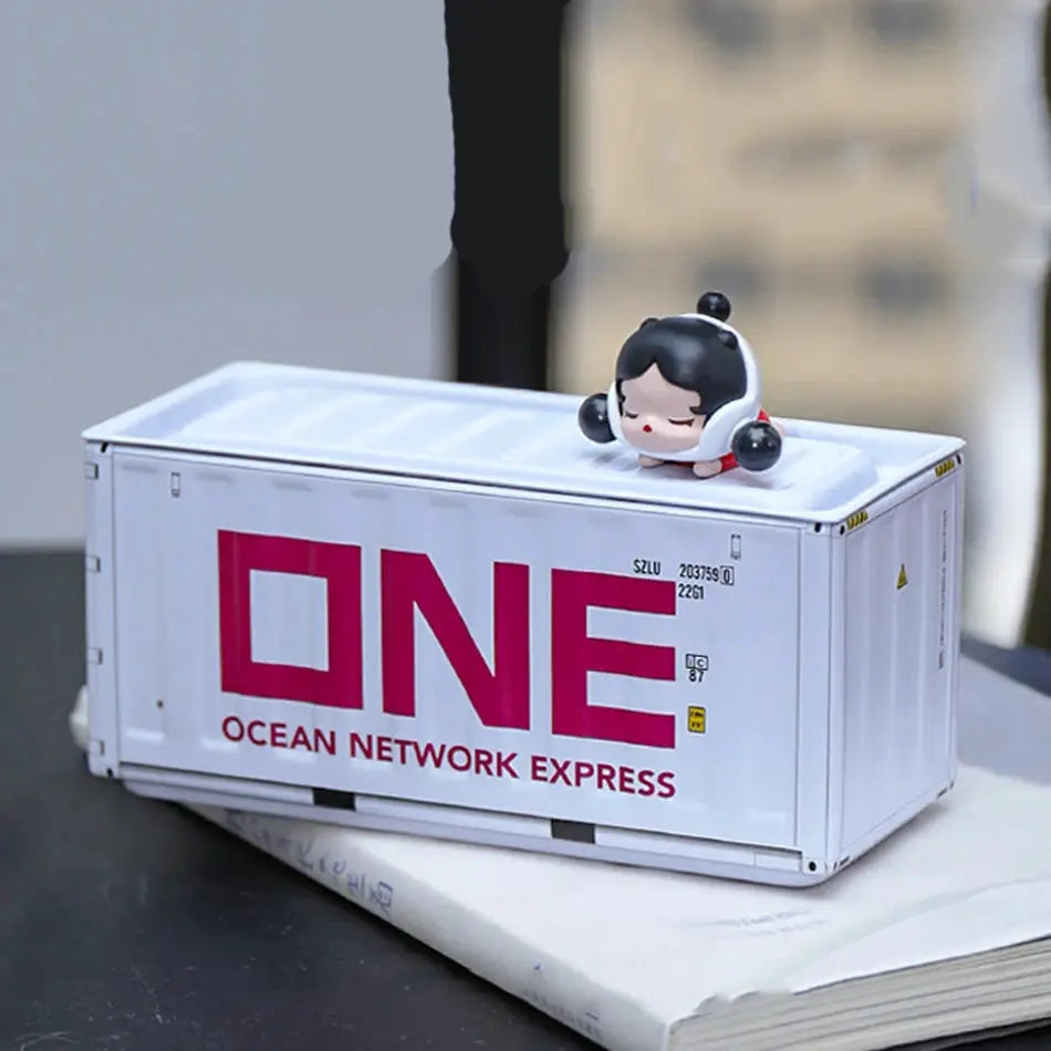 Mini Iron Storage Box Miniature Desktop Organizer Sea Freight Container Design Creative Decoration For Collectors Gift