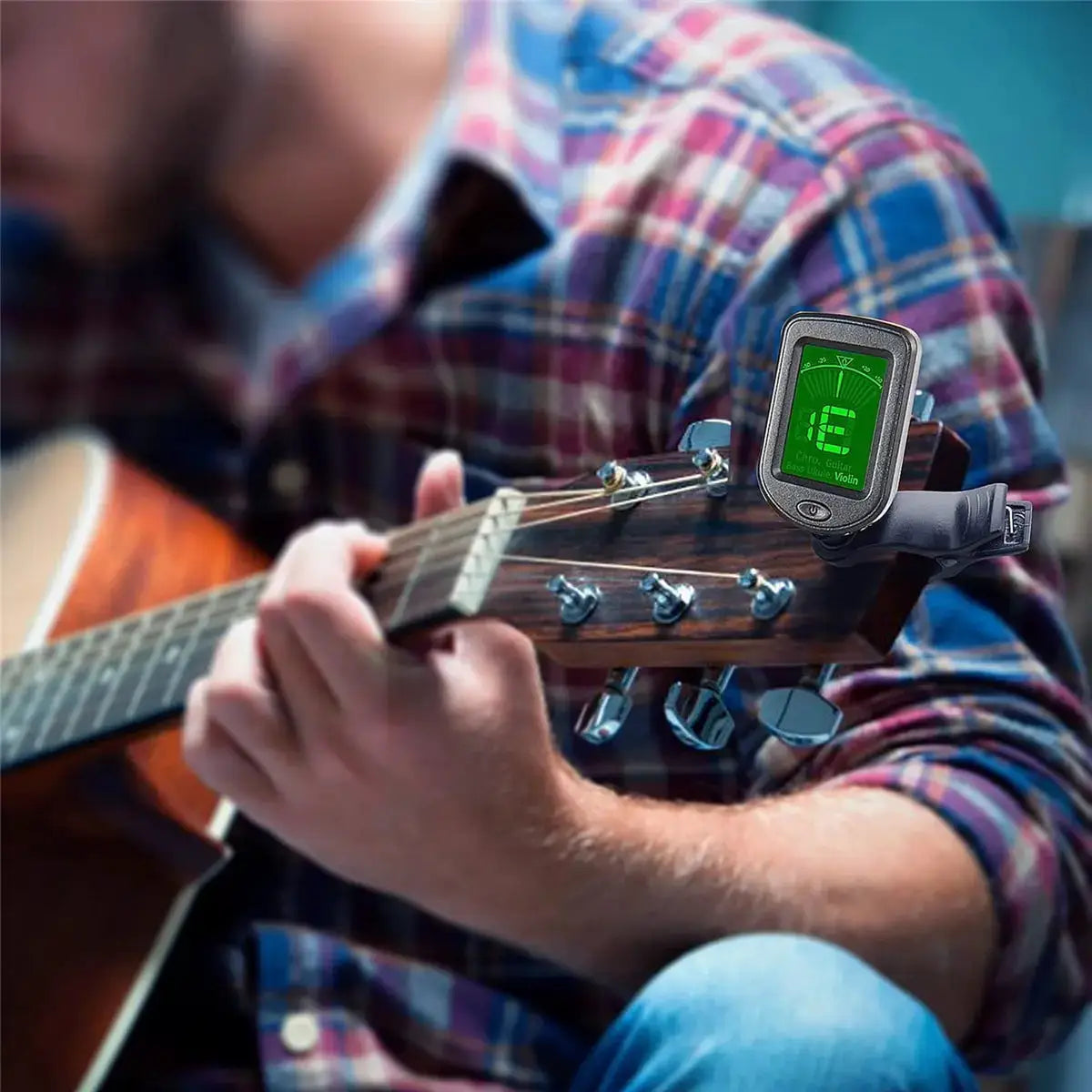 Clip On Electronic Tuner For All Instruments Universal Tuner For Guitar Bass Ukulele Violin Mandolin Banjo