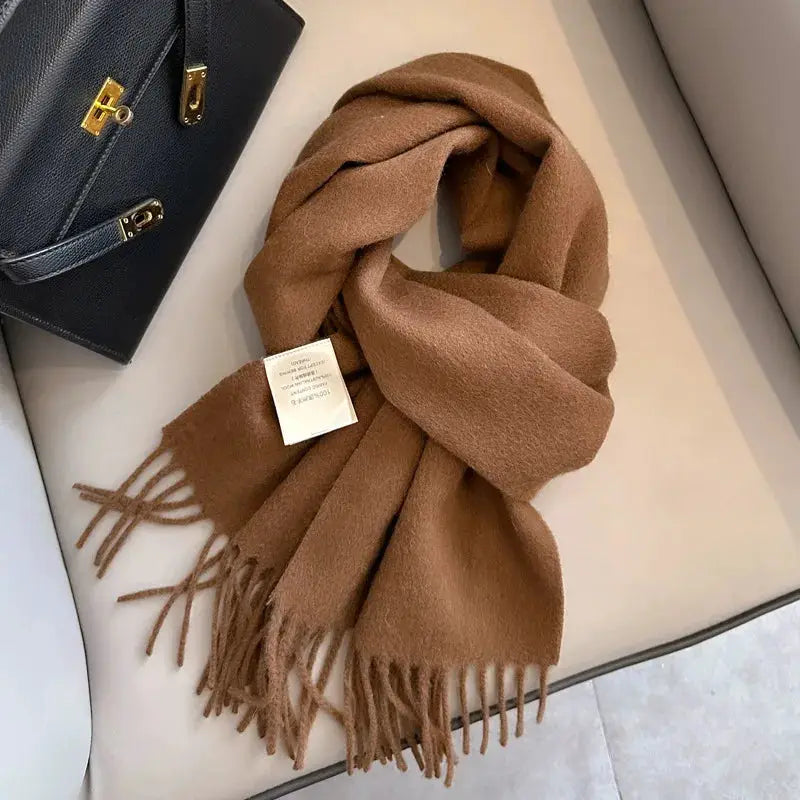 NordicWeave Winter Narrow Wool Scarf 28 Color Options 100 Percent Wool Lightweight Yet Warm Unisex