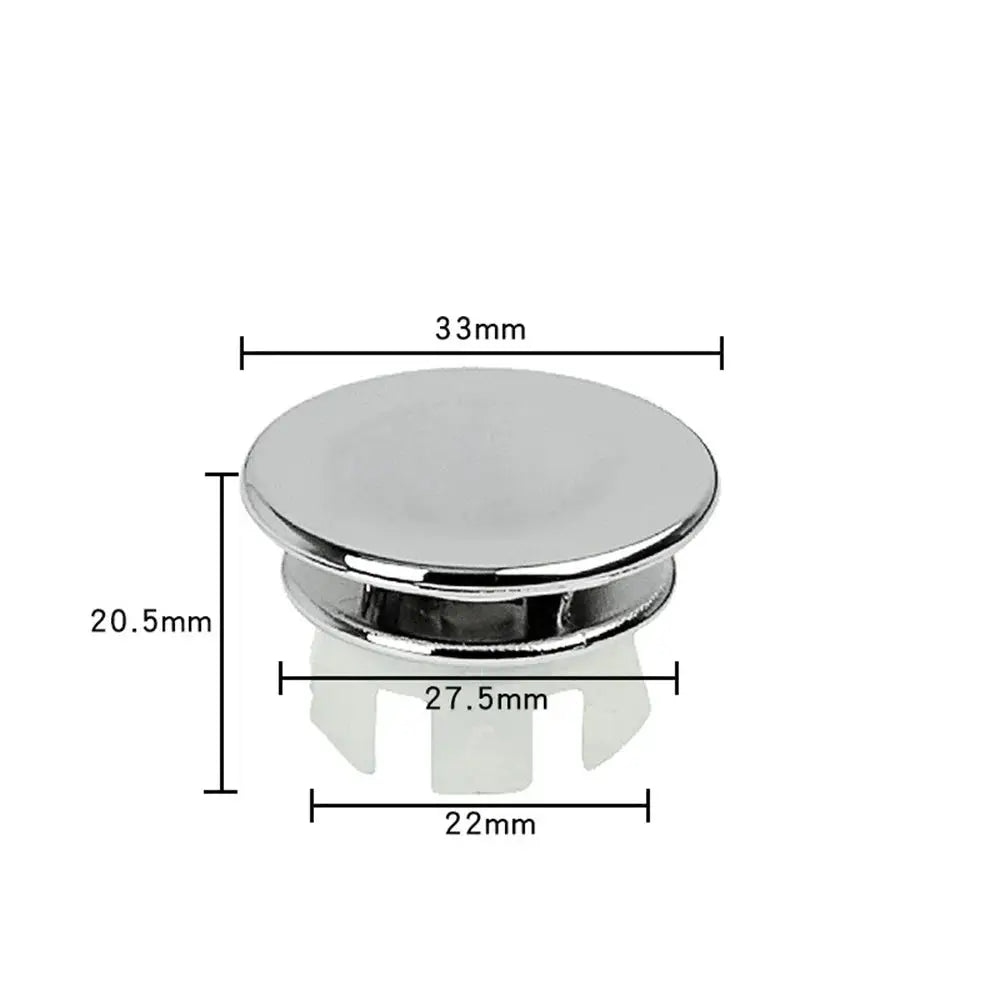 4-pack round sink overflow covers with chrome finish for kitchen and bathroom basins