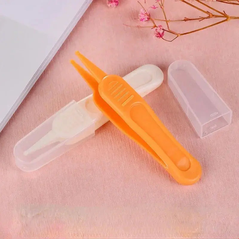 Baby Plastic Nose Cleaner Tweezers Safety Tool For Toddlers Nasal Cavity Care Supplies Baby Essentials