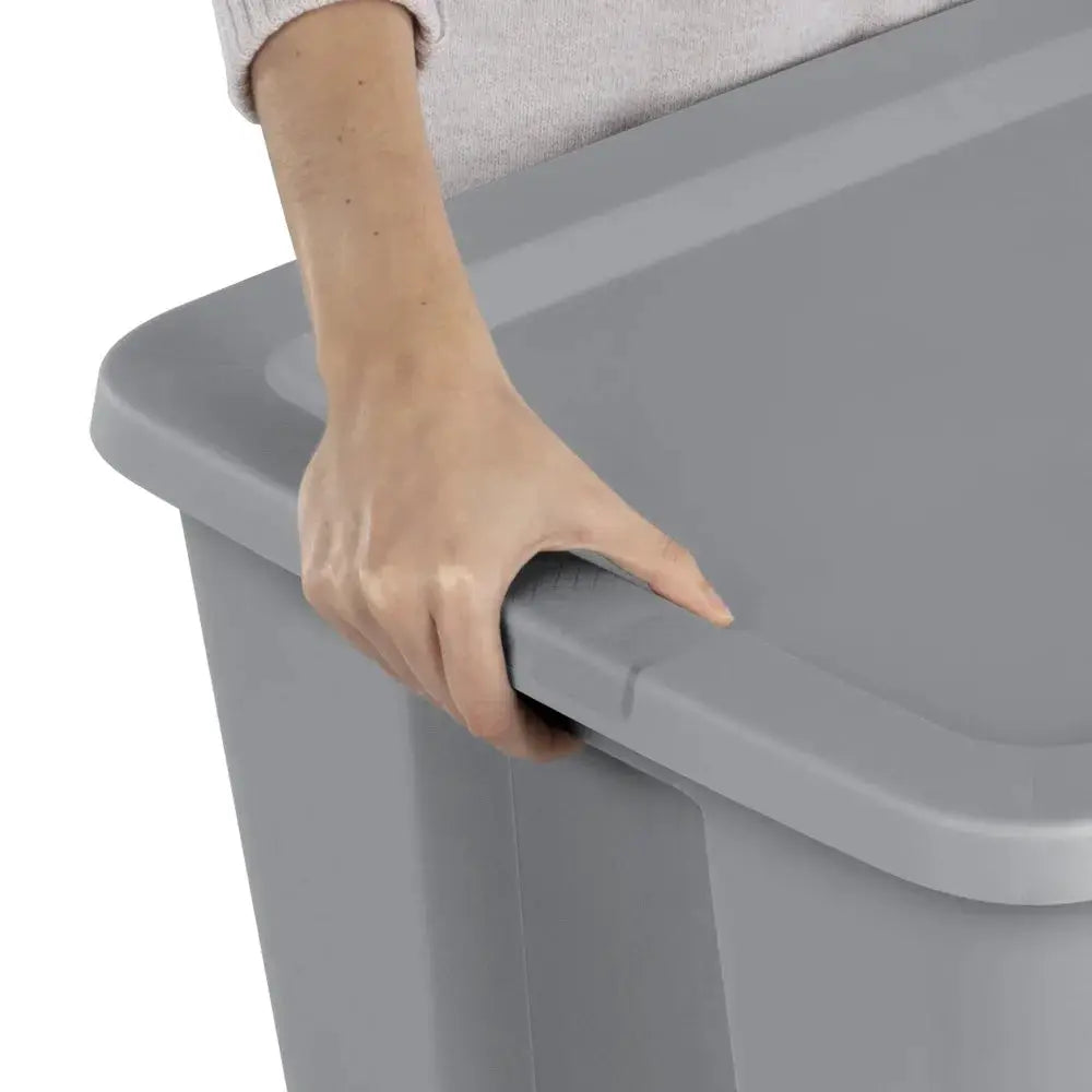 Extra Large 30 Gallon Stackable Storage Bin With Secure Lid And Integrated Handles For Easy Organization