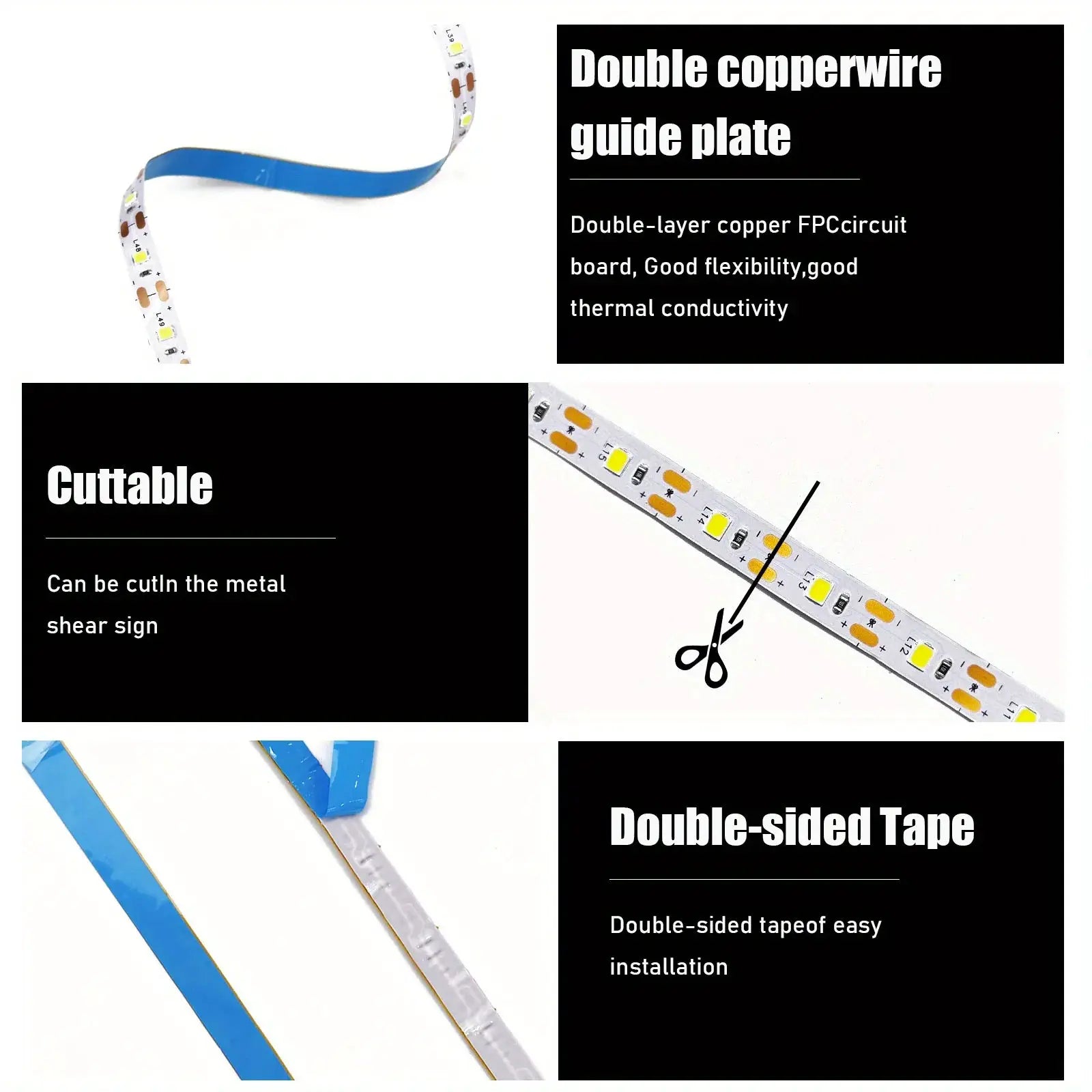1 - 5m 5V USB LED Strip Lights 60 LEDs Per Meter 2835 SMD TV Backlight Flexible Ribbon For Bedroom Wardrobe DIY Decoration - Simples Market