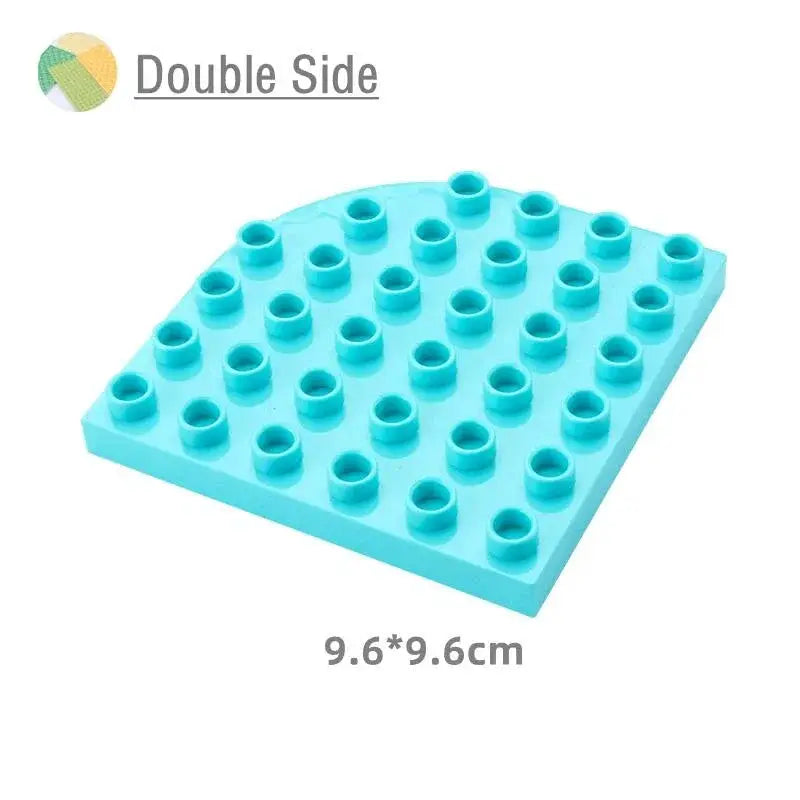 9 Sizes Big Building Plastic Blocks Base Plates Compatible With Large Bricks And Assembly Figures For Kids Toys