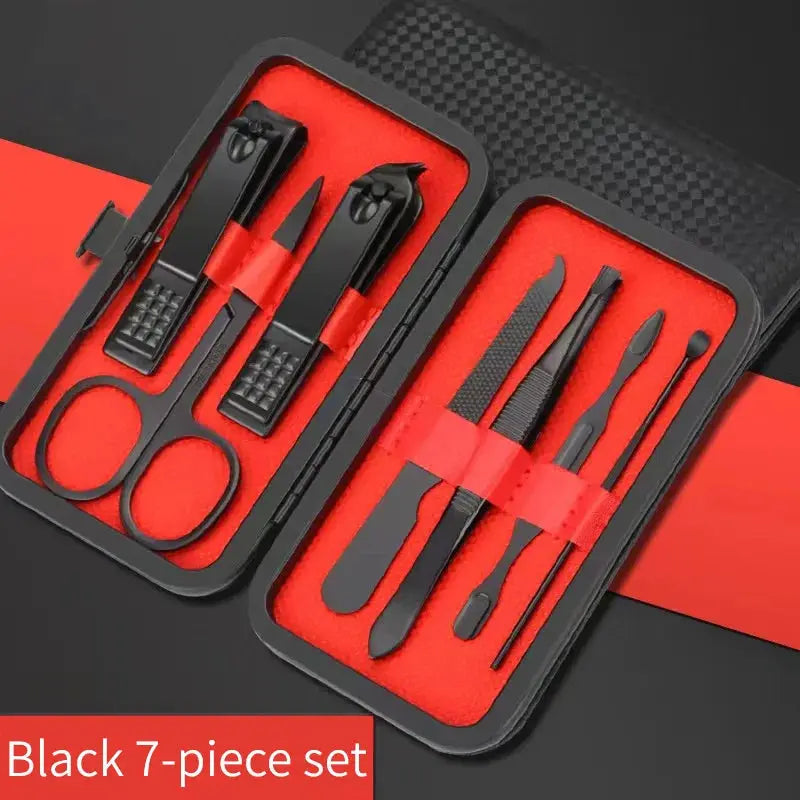 Nail Clipper Set Professional Manicure And Pedicure Tools Stainless Steel Grooming Kit For Nails