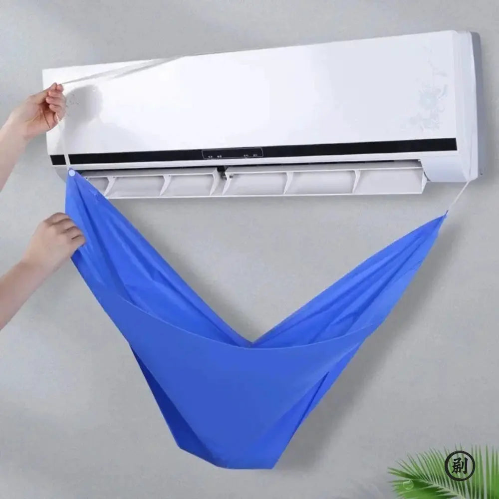Thickened 100cm PVC Cleaning Cover Bag For Split Air Conditioners With Water Pipe