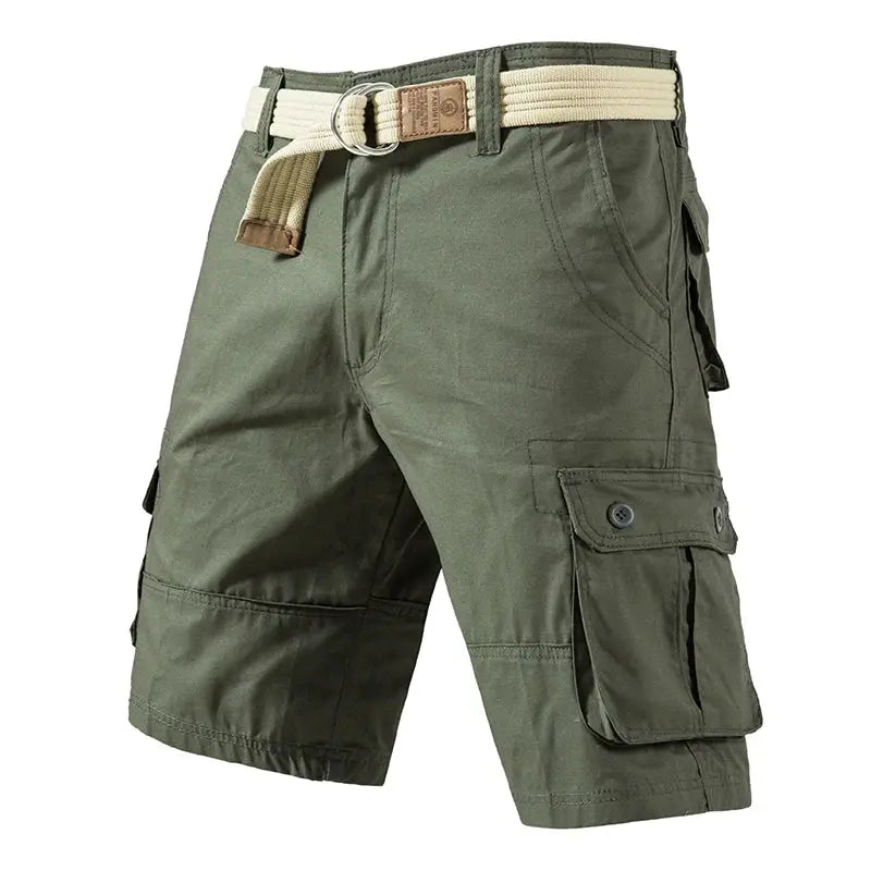 Men's Cargo Knee Shorts Cotton Casual Bermuda For Golf Running And Gym Plus Size Versatile