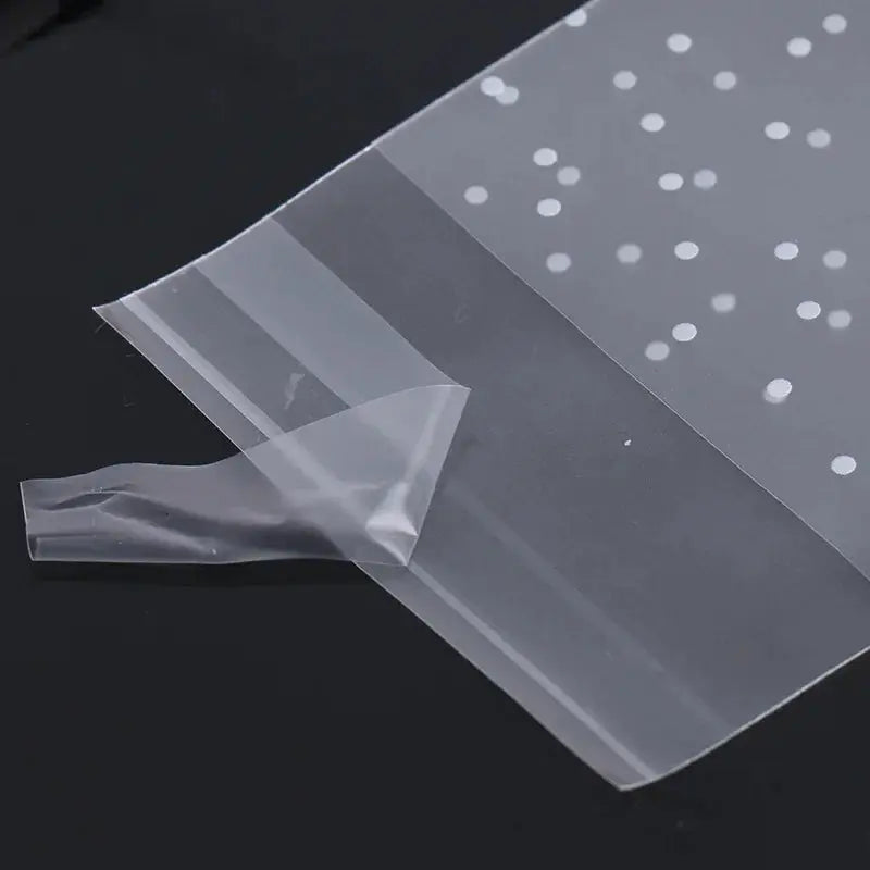 100 Pieces Transparent Dot Bags Ziplock Jewelry Packaging Small Reclosable Dustproof Storage DIY Crafts