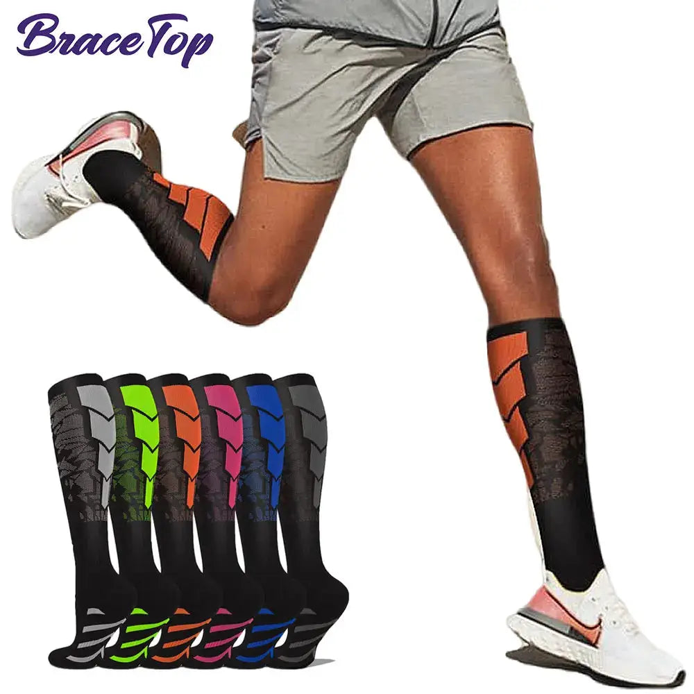 Unisex Compression Socks For Women And Men Calf Support For Running Travel Nursing Pregnancy Circulation Athletic