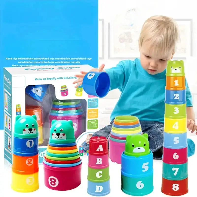 Kid Brain Response Battle Fold Cup Hand Speed Competition Stacking Game For Toddlers Early Education Puzzle Board Games