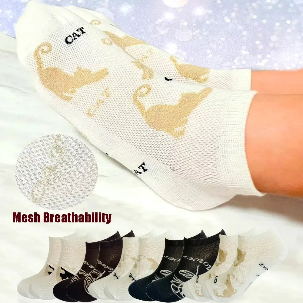 Unisex Summer Mesh Ankle Running Socks Black White Gray Breathable Thin Low Cut No Show For Women And Men