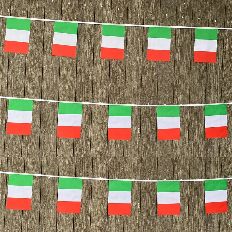 Italian Flags Bunting 20 Pcs Pennant Banner Party Festival Decor