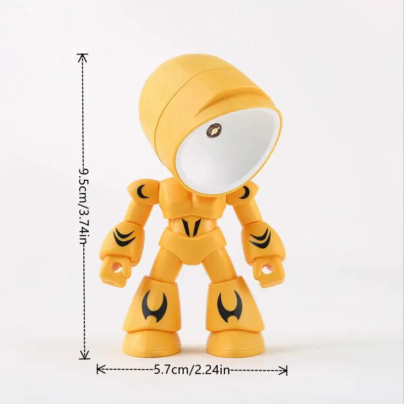 Mini night light LED police hero desk lamp, yellow plastic desktop ornament for kids from Simples Market