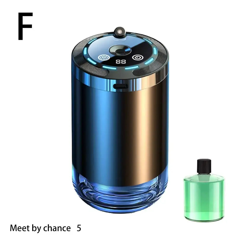 Car Fragrance Humidifier with Digital Display 5 Modes Scent Diffuser for Odor Elimination Universal Car Diffuser