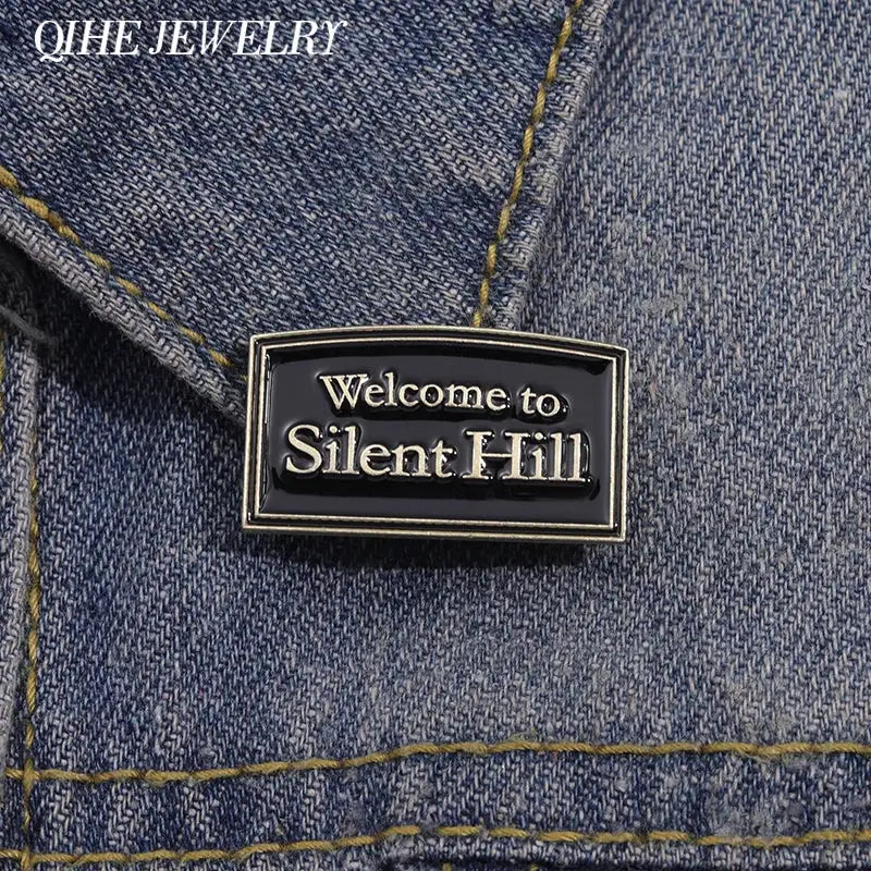 Silent Hill Brooch Enamel Pins Metal Zinc Alloy Horror Film Game Badge Lapel Pins Unisex Gift