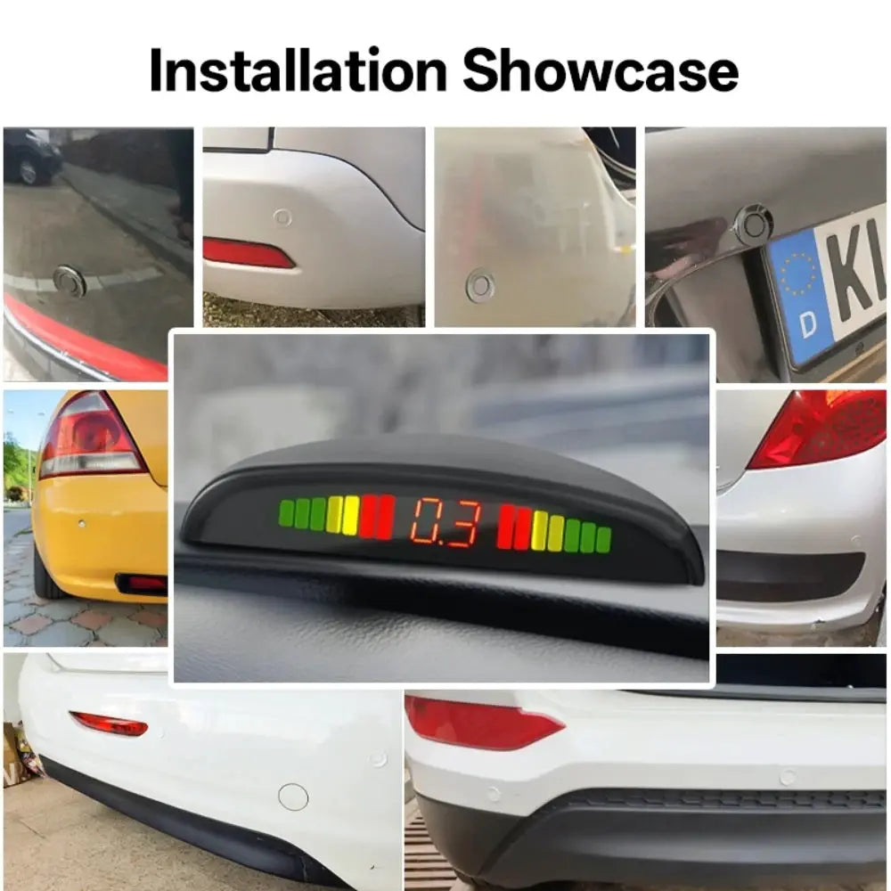 Simples Market Hippcron car LED parking sensor kit with 4 sensors and 8-color LED indicator