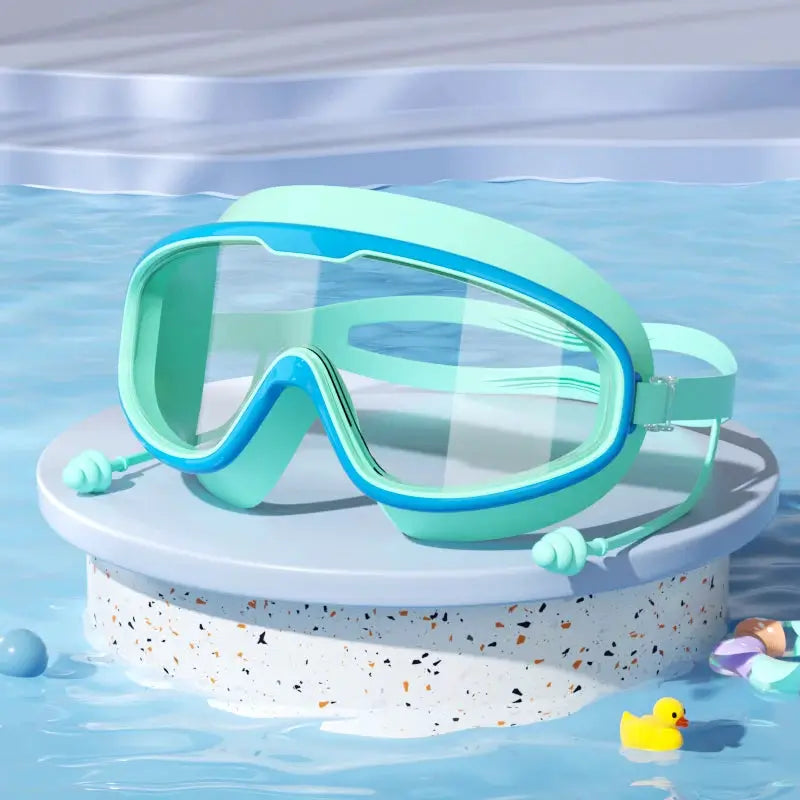 Kids Swimming Goggles Big Frame HD View Anti Fog Waterproof For Boys And Girls Multi Color